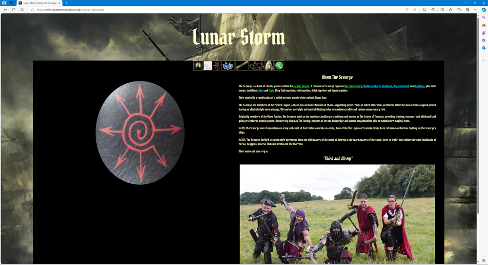 Lunar Storm website