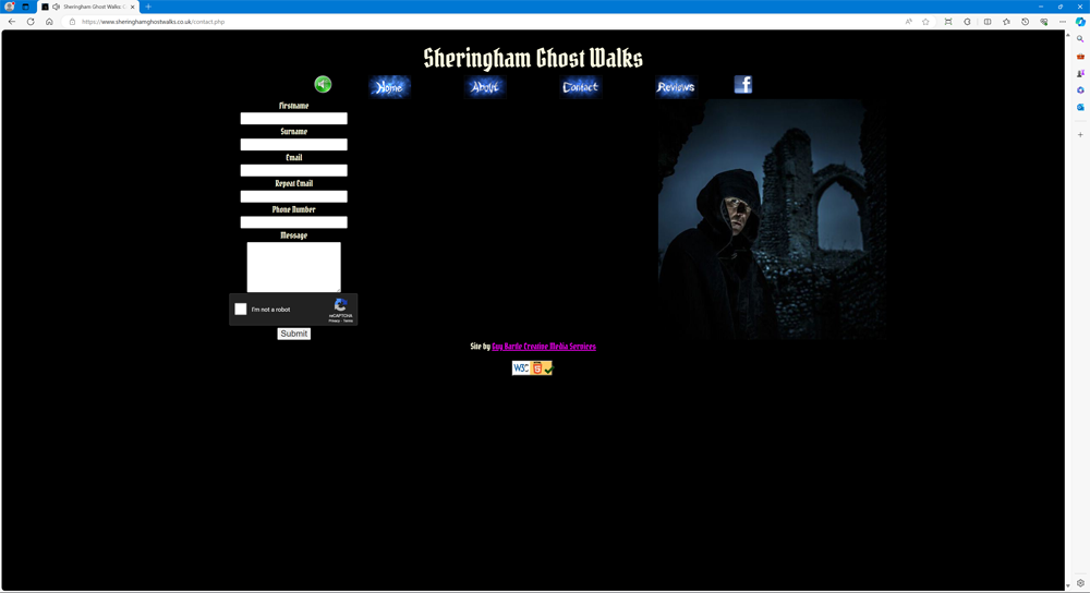 Sheringham Ghost Walks' website